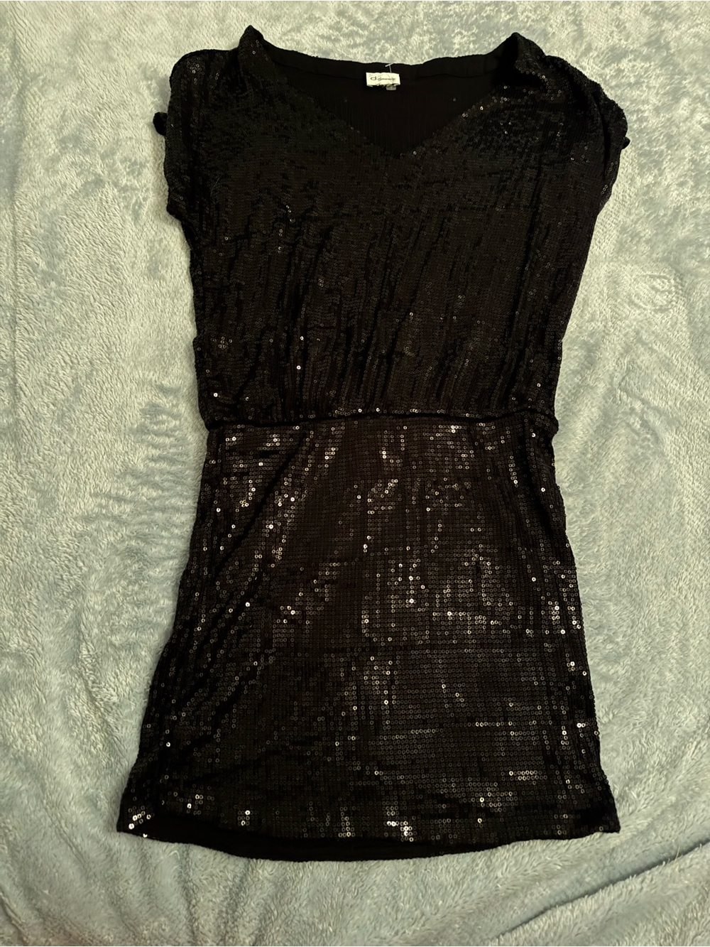 Dynamite Black Sequin Mini Dress